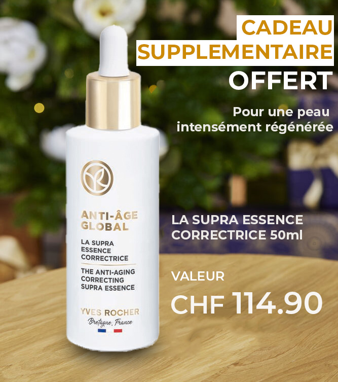 CADEAU SUPPLEMENTAIRE OFFERT : la supra essence correctrice 50ml
